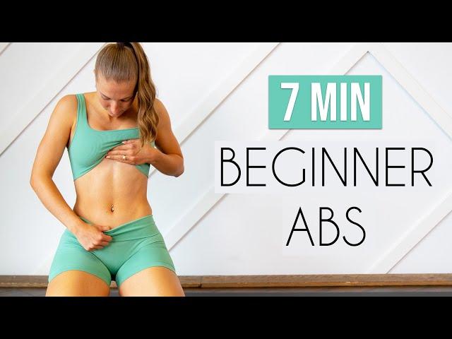 7 MIN ABS FOR BEGINNERS (follow along, no equipment)