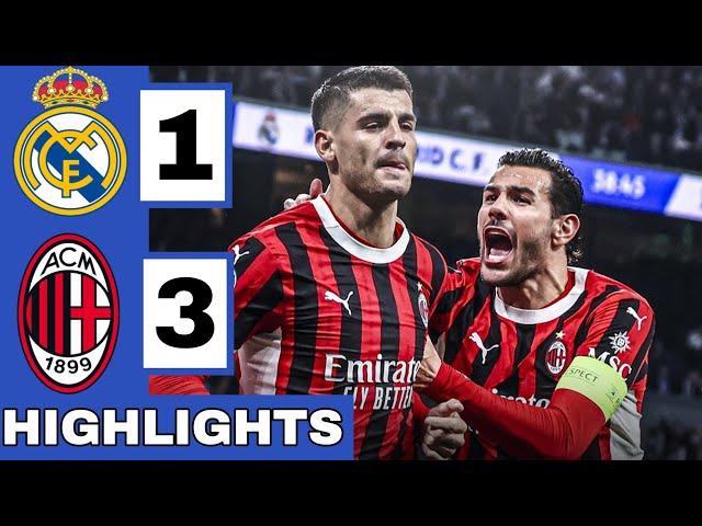 Real Madrid vs AC Milan (1-3) Extended HIGHLIGHTS | UEFA Champions League