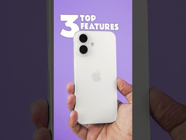 Top 3 Features of iPhone 16! #shorts #iphone #iphone16