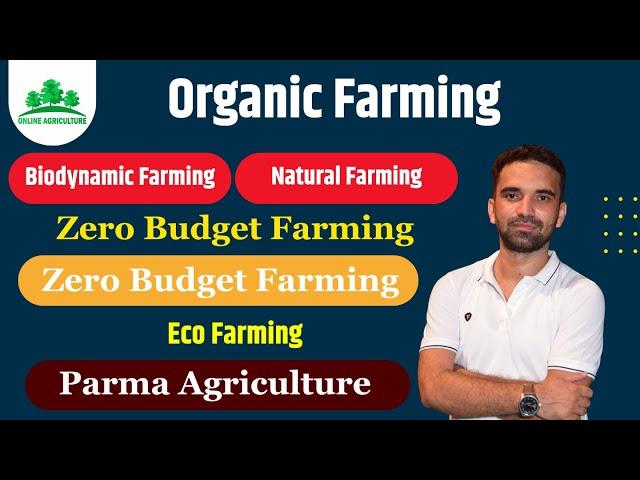 Organic Farming, Biodynamic Farming, Natural Farming, Zero Budget Farming, Eco Farming, Parma Agri