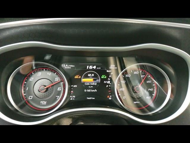 Acceleration 0-200 km/h    Dodge Charger 2016 5,7 Hemi