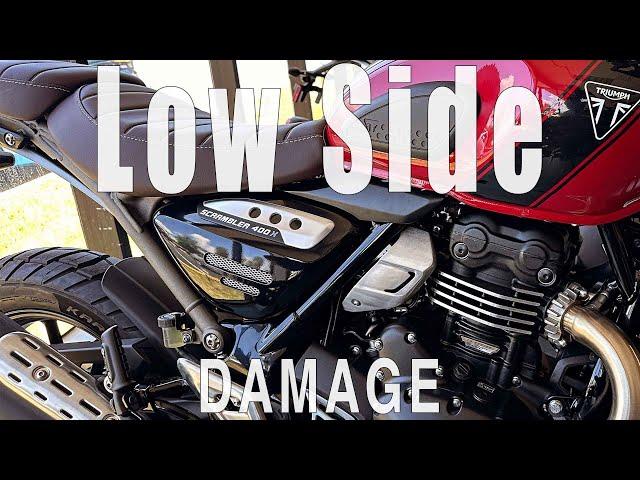 Triumph Scrambler 400X Lowside Damage - Rembo USMC