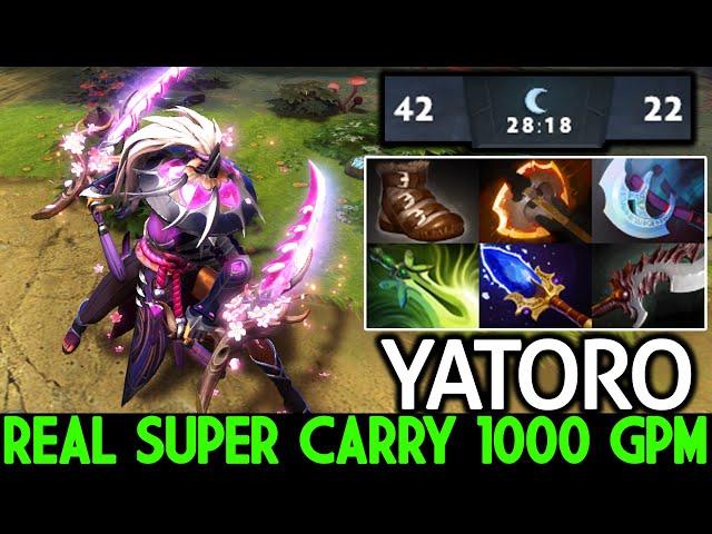 YATORO [Anti Mage] Real Super Carry 1000 GPM 30 Min Finish Farm Dota 2