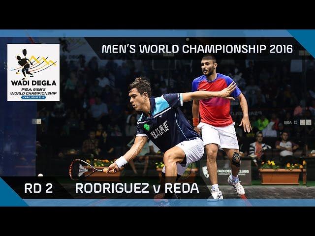 Squash: Rodriguez v Reda - Men's World Championship 2016 Rd 2 Highlights