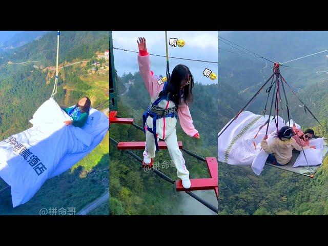 Bungee Jumping With Rope In Beautiful Place:Asmr Bungee Jumping