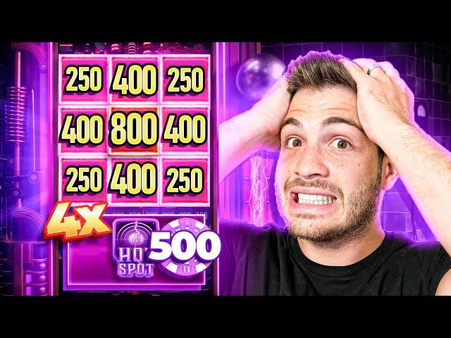 I HIT $500 ON 4X HOT SPOT?!?! (MAX WIN POTENTIAL)