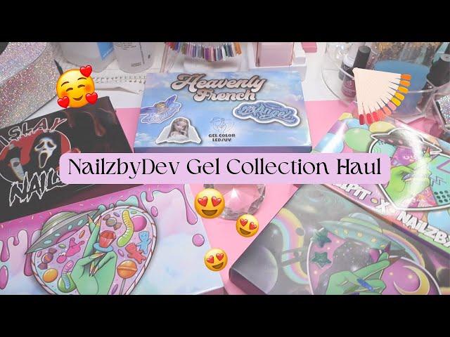 NailzByDev Gel Collection Haul/Review ️ | NailzByDev Swatches | Unbox w/ Me 