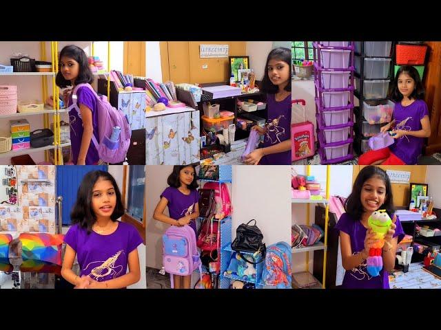 #Tiyakutty's SchoolReopeningSpecial #SchoolBagPackingSelecting #PurpleColour Only #dayinmylife