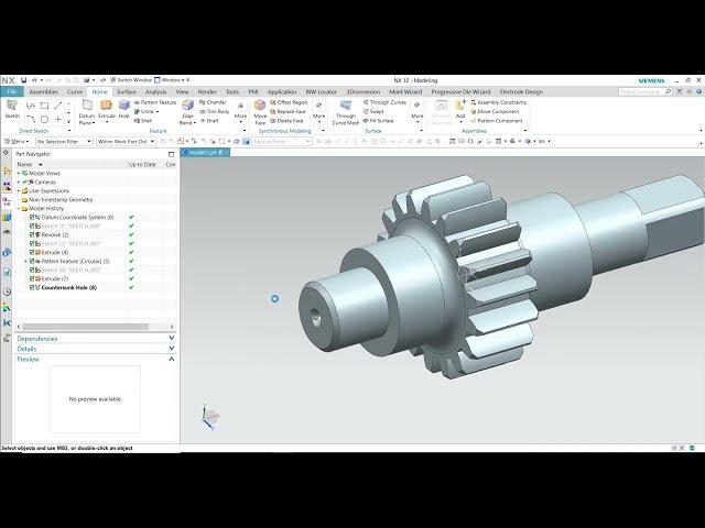 NX CAD Tutorial #98 | 3D Model Basic Beginners Shaft Design