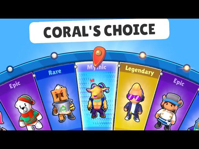 CORAL'S CHOICE WHEEL  - Stumble Guys