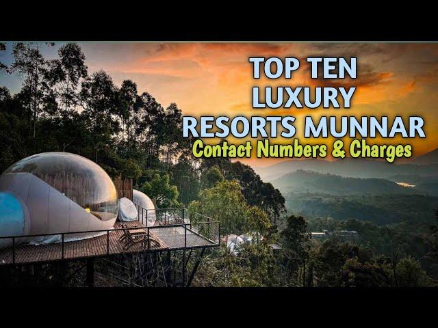 Top Ten Luxury Resorts Munnar | English Subtitles | Munnar Luxury Resorts | Charges and Phone Number