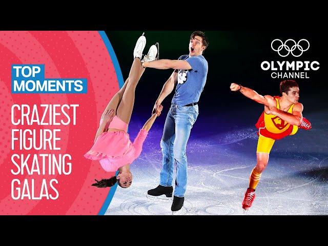 Top 10 Craziest Figure Skating Gala Performances | Top Moments