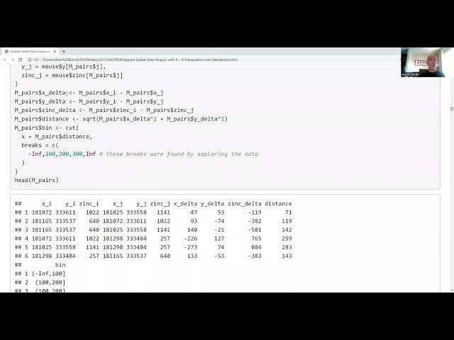 Applied Spatial Data Analysis with R - 8.4 Estimating Spatial Correlation: The Variogram