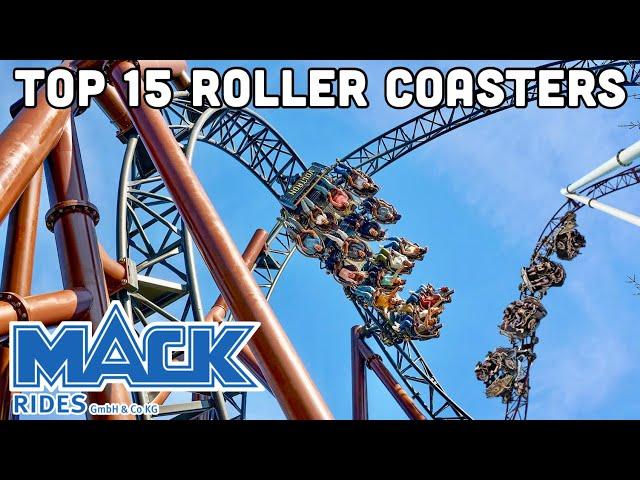 Top 15 Roller Coasters by Mack Rides (2025)