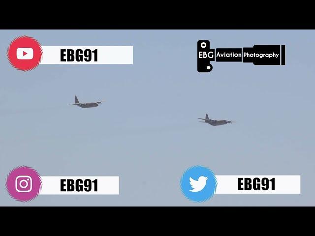 The flight of two Hercules planes of the Iranian Air Force