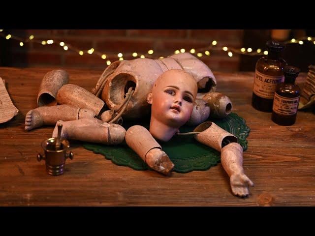 The most expensive antique doll I've ever restored/ ASMR unintentional