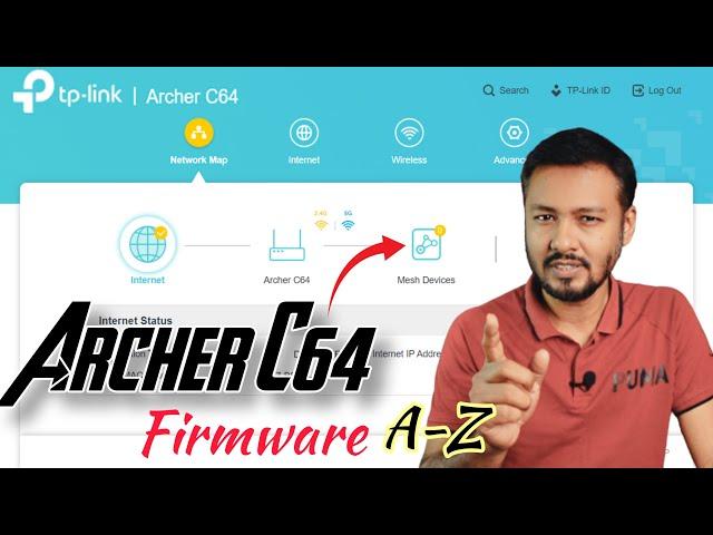 [বাংলায়] TP-Link Archer C64 AC1200 Gigabit Router all Firmware settings in Bengali; TSP