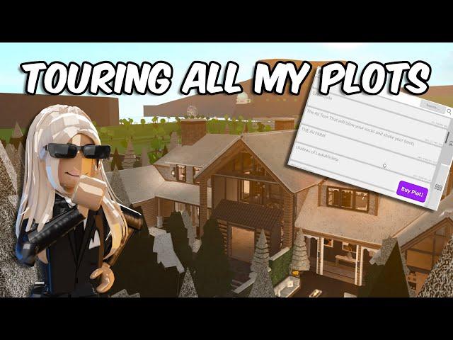 TOURING ALL MY BLOXBURG PLOTS....