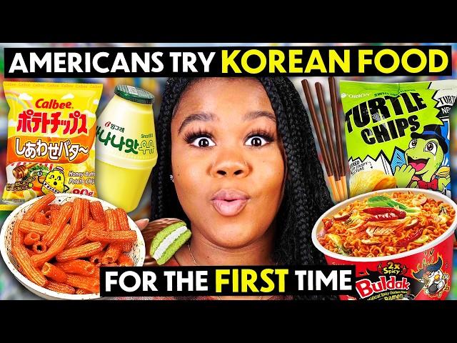 Americans Try Korean Snacks For The First Time! | People vs Food