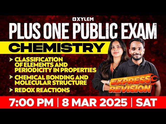 Plus One Public Exam Chemistry | Classification Of Elements And Periodicity In Properties