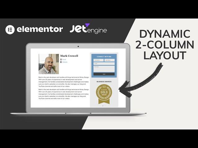 How to Build a Dynamic Two-Column Layout (Elementor & JetEngine)