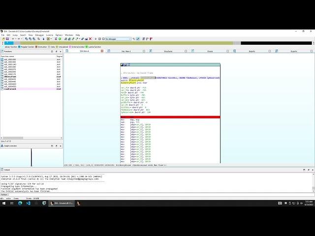 Malware Analyst Professional - Level 1 Online Course - Debugging DLL Files with IDA Disassembler