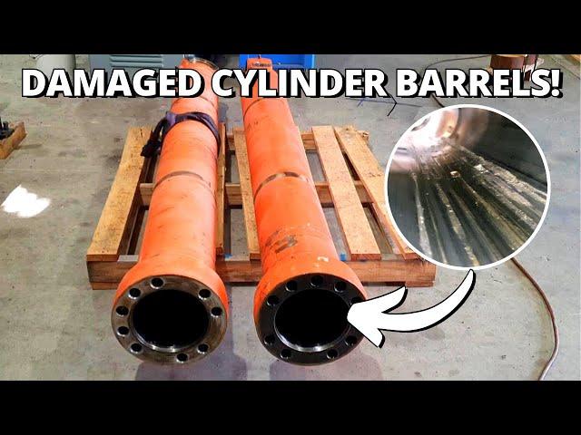 Repair DAMAGED Hydraulic Cylinder Barrels | Hitachi Zaxis 670 Excavator Part 2