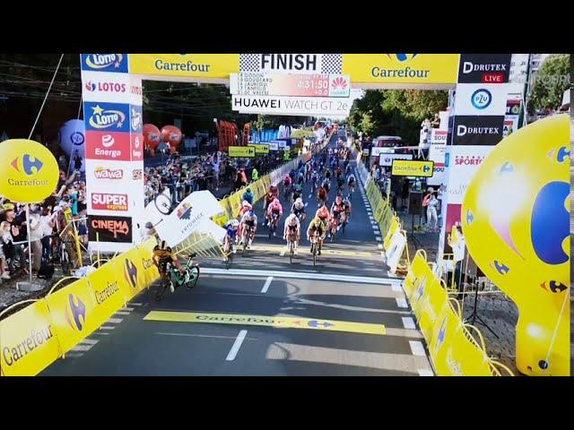 Tour of Poland 2020 crash at the finish of Stage 1