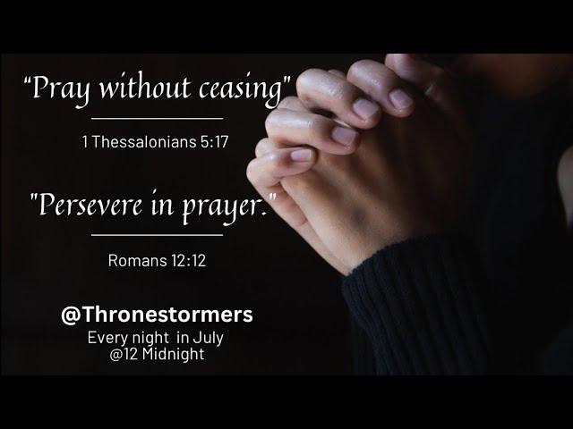Day 75: 1 Hour-Spiritual Warfare Tongues ||Thronestormers #prayers #midnight #children