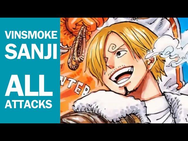 ONE PIECE | VINSMOKE SANJI ALL ATTACKS | BLACK LEG STYLE / DIABLE JAMBE / IFRIT JAMBE