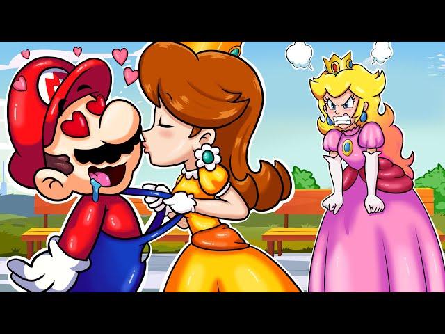 Daisy Likes Handsome Mario - Mario & Peach Love Story - Super Mario Bros Animation