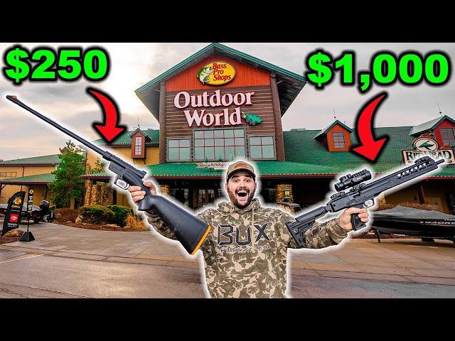 CHEAP vs EXPENSIVE Bass Pro Shops CHALLENGE!!! (Surprising Result)