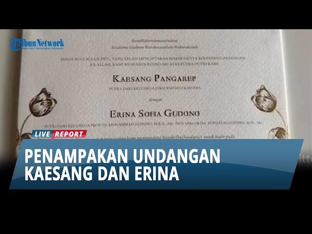 Nama Presiden Jokowi Ditulis Tanpa Gelar, Ini Penampakan Undangan Pernikahan Kaesang dan Erina