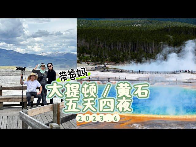 Vlog.94 带爸妈大提顿/黄石五天四夜