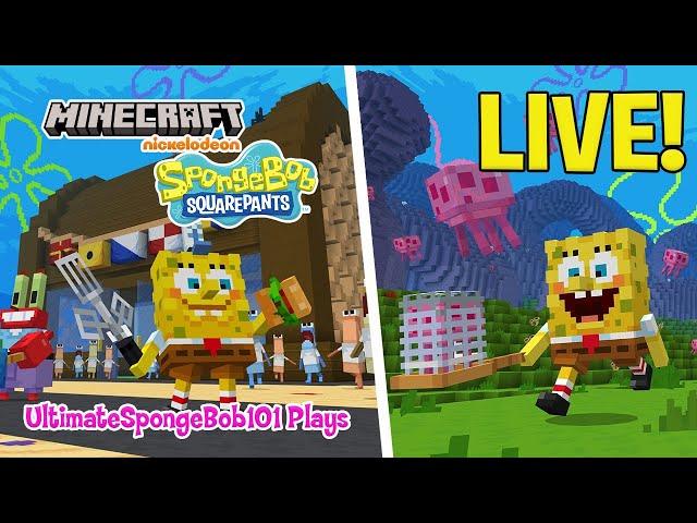 UltimateSpongeBob101 Plays SpongeBob x Minecraft DLC (Launch Day Livestream)