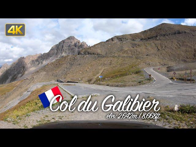 Driver's View: Driving the Col Du Galibier from Valloire to Briançon, France 