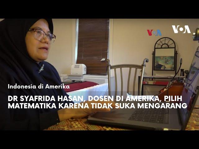 Dr Syafrida Hasan, Dosen di Morgan State University, Pilih Matematika Karena Tidak Suka Mengarang