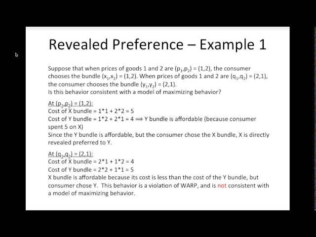 RevealedPreference