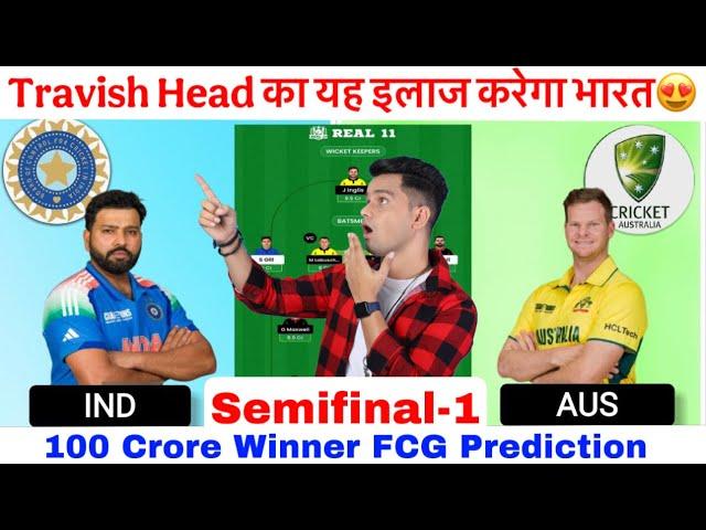 IND vs AUS Dream11 Prediction, Semifinal-1 Champions Trophy, Today Match Dream11 Team Prediction,