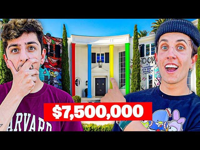 Visiting YouTuber Houses! **insane secret room**