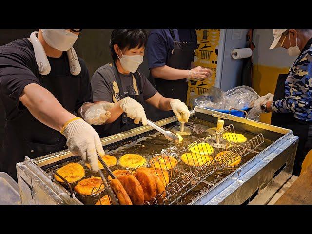 1,500 pieces are sold every day! Sweet Pancakes - Hotteok / Korean Street Food