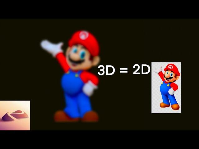 2D to 3D I how to sculpt Mario on Nomad sculpt app II Timelapse