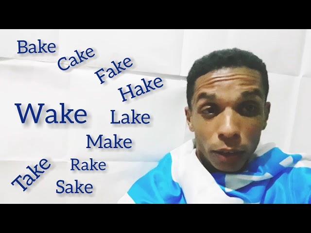 Bake Cake Fake Hake Lake Make Rake Sake Take Wake