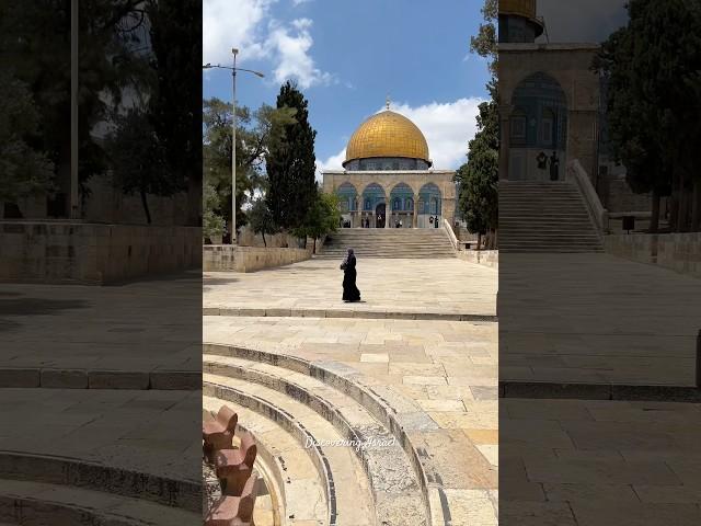 The Dome of the Rock and Al-Aqsa Mosque on the Temple Mount. Jerusalem, Israel 2024