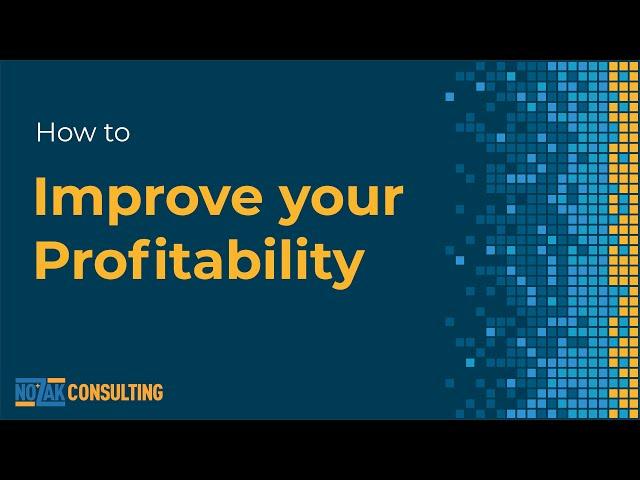 How to Improve Profitability in Your Business | Nozak Consulting