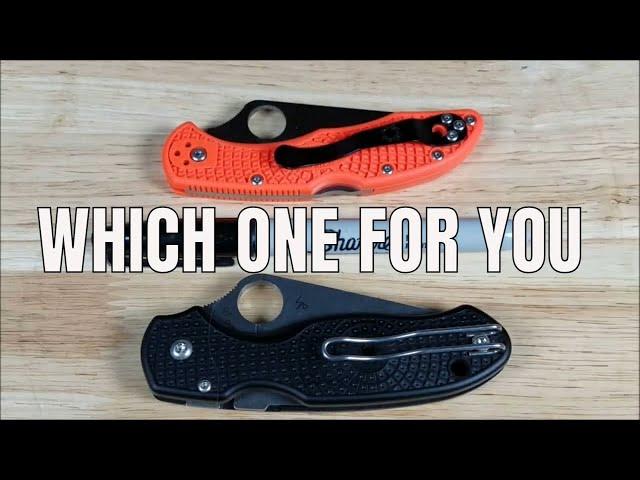 BATTLE OF THE BEST EDC KNIVES  SPYDERCO DELICA 4 VS LIGHTWEIGHT PARA 3 REVIEW