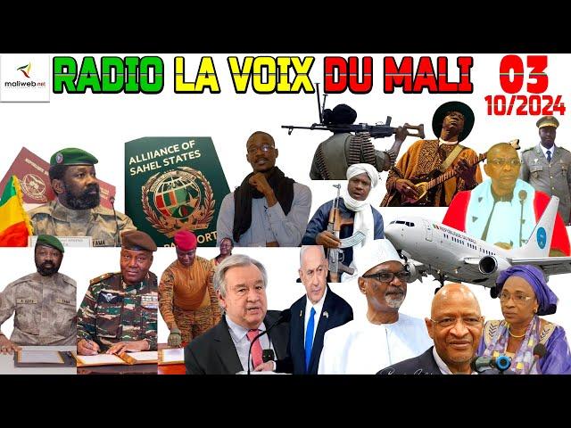 La Revue de Presse de la RADIO LA VOIX DU MALI du 03 OCTOBRE 2024