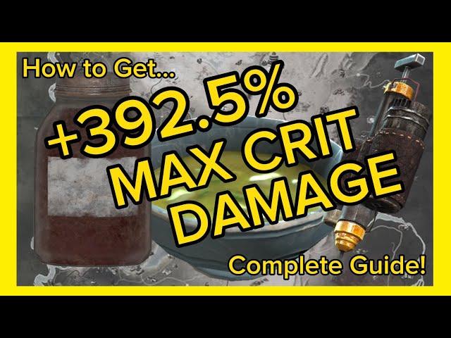 MAX CRIT Damage! +392.5% Increase! - Complete guide to Max Out your Critical Damage! - Fallout 76