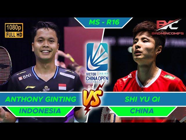 Ginting Hadapi Tunggal Putra China Shi Yu Qi | China Open 2024 Badminton | R16