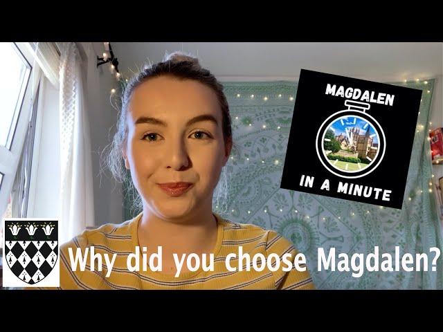 Why Choose Magdalen College?